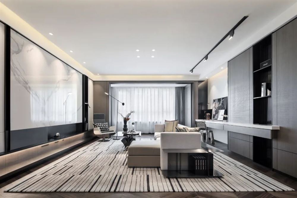 南京室内装修金碧华庭155平米四居-现代简约风格室内设计家装案例