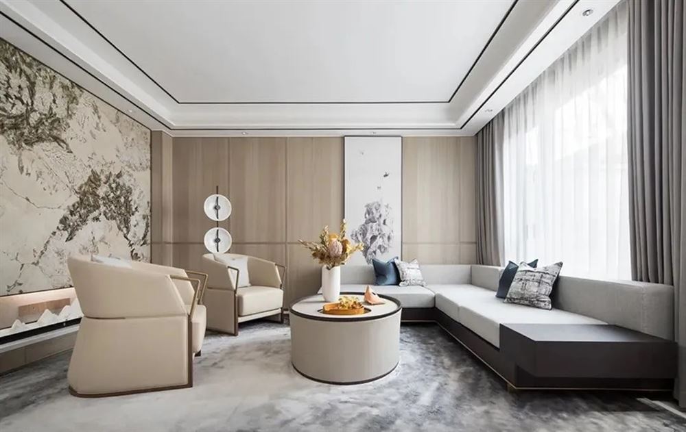 南京室内装修万和星城158平米四居-现代简约风格室内设计家装案例