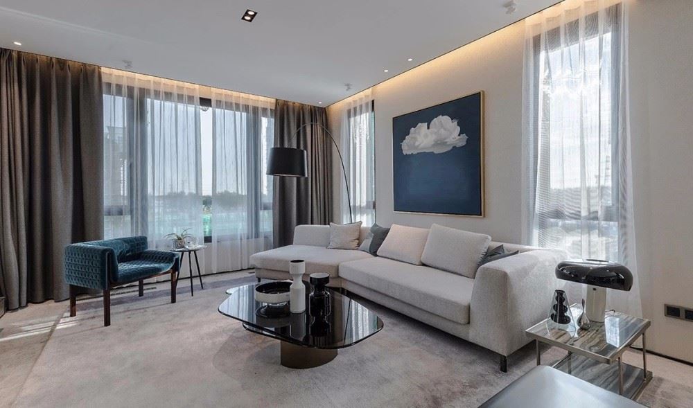 南京室内装修万科新城湾畔186平米-现代轻奢风格室内设计家装案例